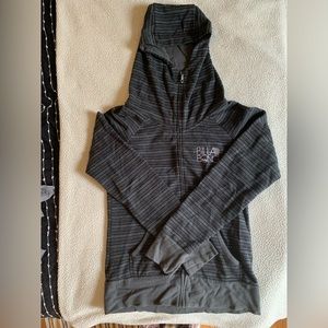 Billabong  grey (with black stripes) zip-up sweatshirt